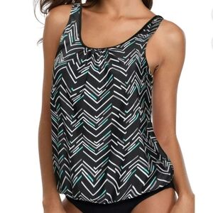 NWT BIKINX Chevron Pattern Swim Tank